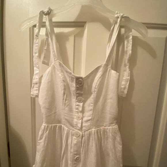 Urban Outfitters Dresses & Skirts - Urban Outfitters White Self-Tie Midi Dress